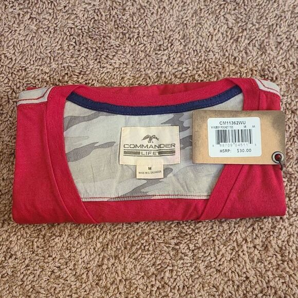 Commander Life Ruddy Pocket T-Shirt NEW! - Picture 4 of 4